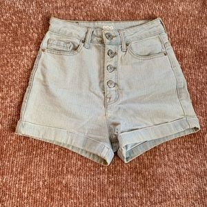 BDG Super High Rise Lightwash Denim Shorts